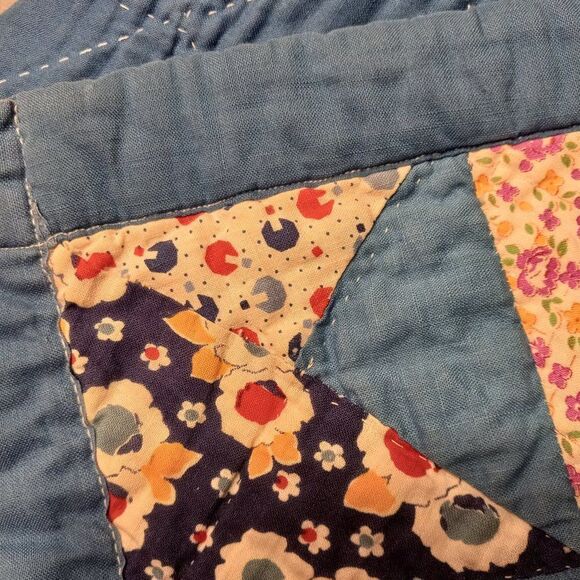 Vintage Pin Wheel Design Quilt - Picture 4 of 7